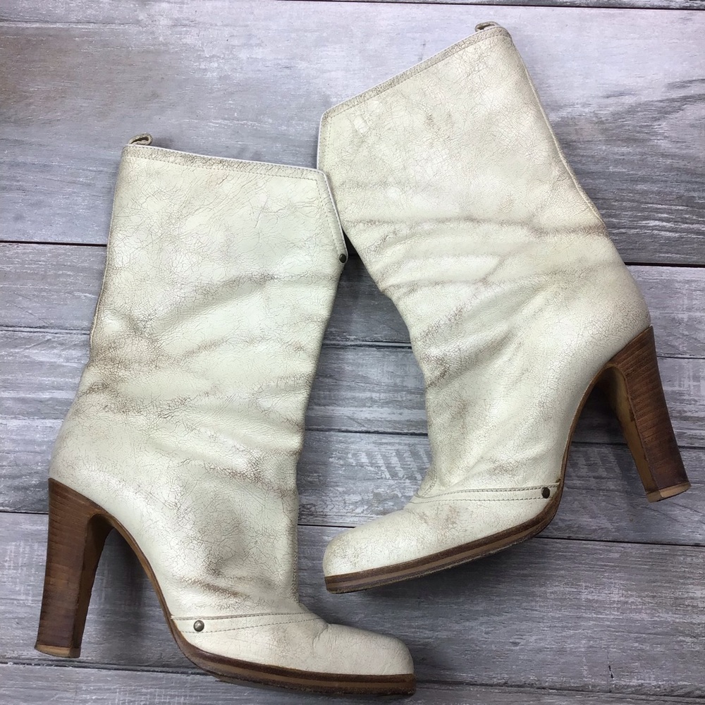 🇮🇹 Italian Made Distressed Boots - Picture 6 of 8